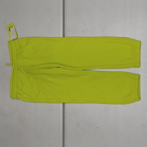 NEW! 2pc Set - Boys Fleece Hooded Sweatshirt Hoodie & Joggers, Bright Lime - Picture 14 of 16